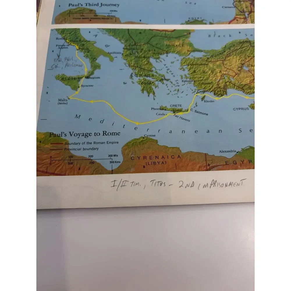 Vtg Lot 1967 Lands Of The Bible Today National Geographic Jerusalem Map Atlas